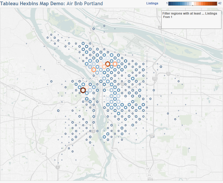 Hexbins in Airbnb Viz